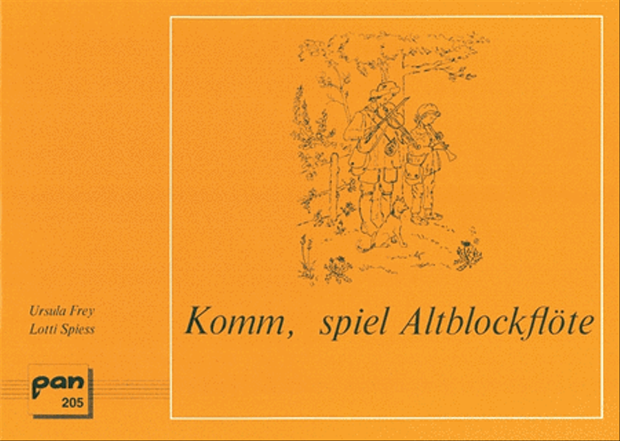 Komm spiel Altblockflote Alto Recorder scores gallery preview page 1