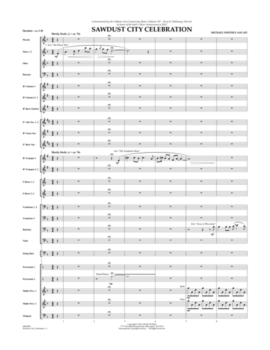 Sawdust City Celebration - Conductor Score (Full Score)