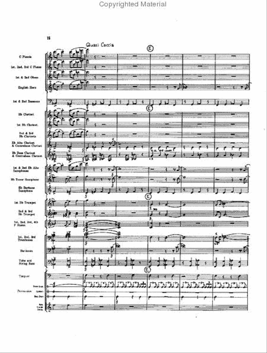 Caccia and Chorale Concert Band scores gallery preview page 15
