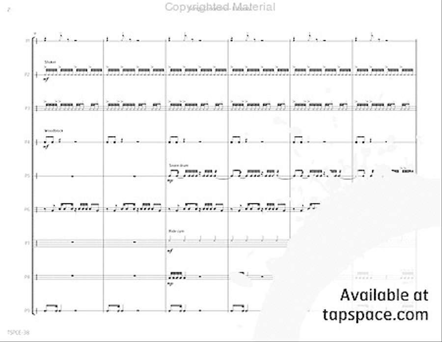 Songo Concertino Songo Concertino Percussion Ensemble scores gallery preview page 7