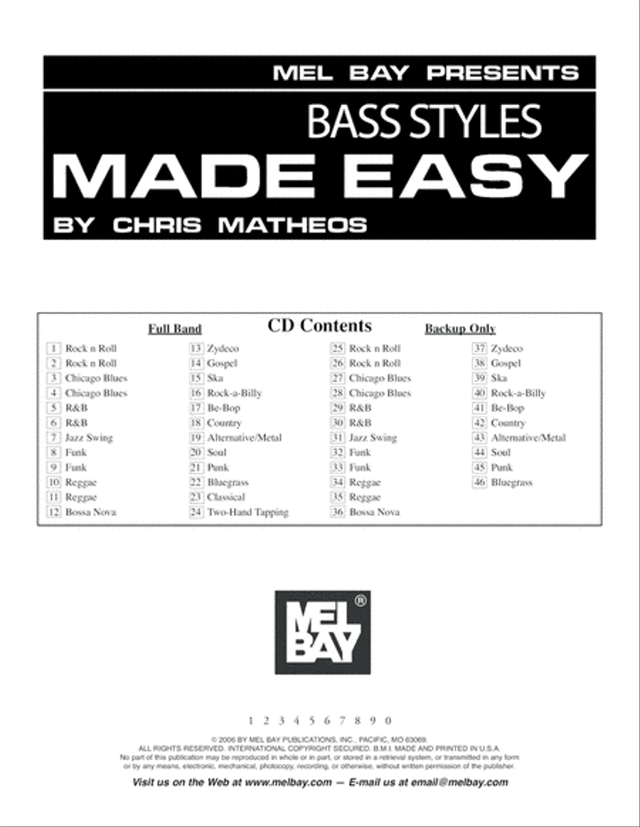 Bass Styles Made Easy Bass Guitar scores gallery preview page 3