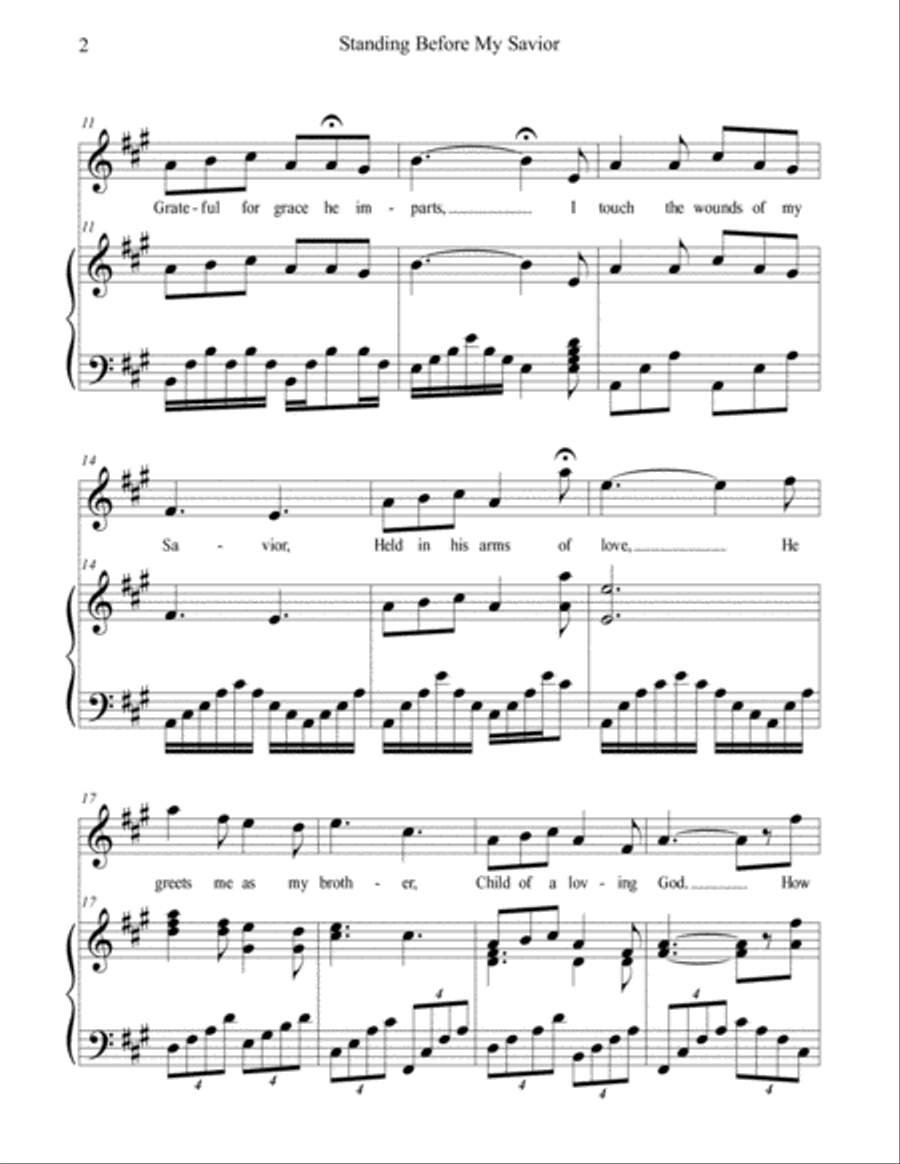 Standing Before My Savior Small Ensemble scores gallery preview page 2