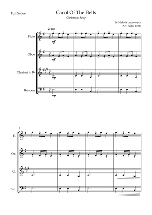 Carol Of The Bells (Christmas Song) for Woodwind Quartet