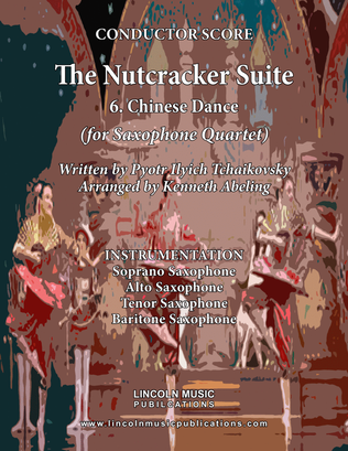 Book cover for The Nutcracker Suite - 6. Chinese Dance (for Saxophone Quartet SATB)