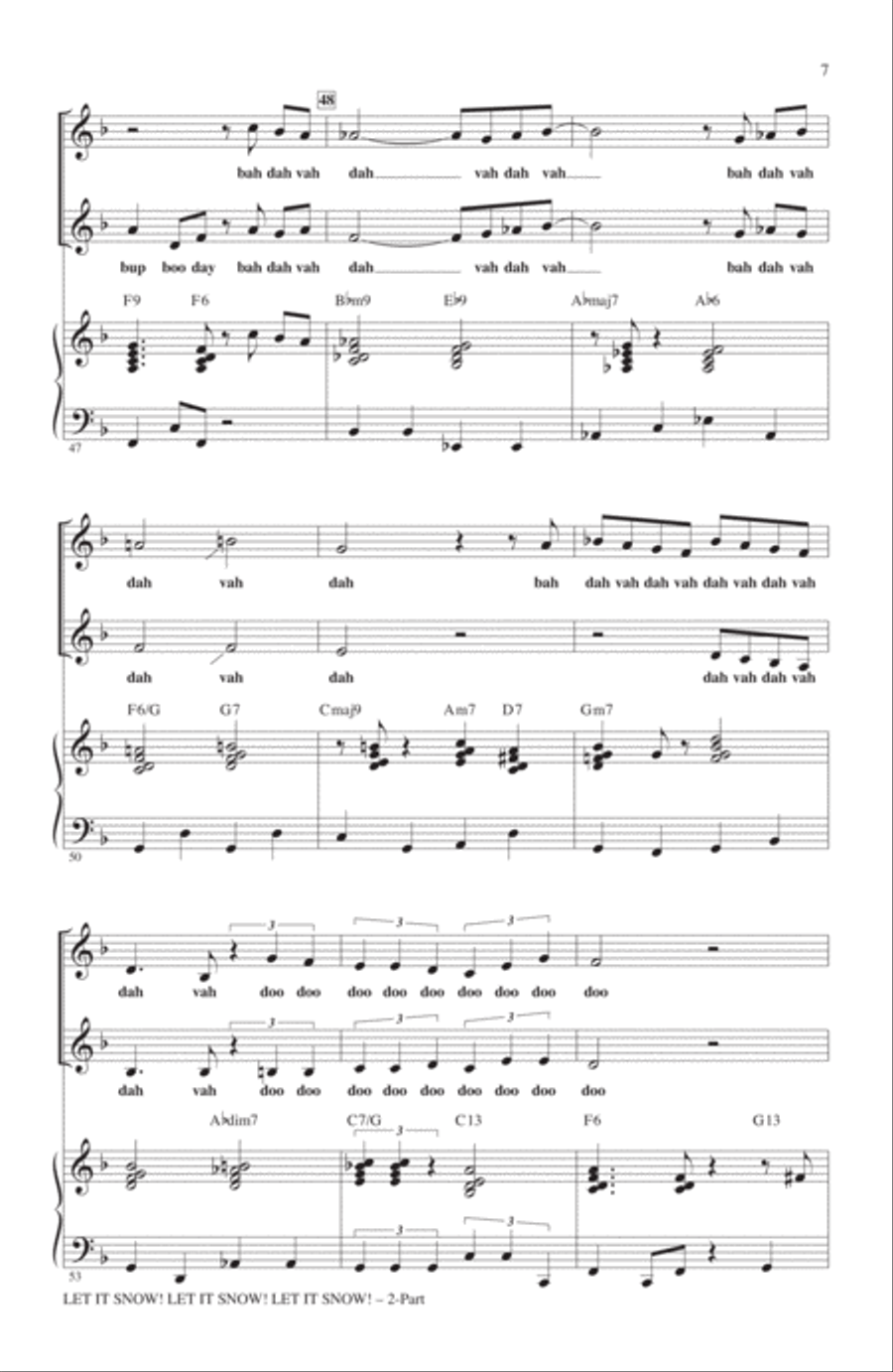 Let It Snow! Let It Snow! Let It Snow! (adapted by Mark Brymer) 2-Part scores gallery preview page 6