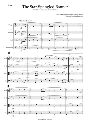 Book cover for The Star-Spangled Banner - EUA Hymn (Strings Quartet)