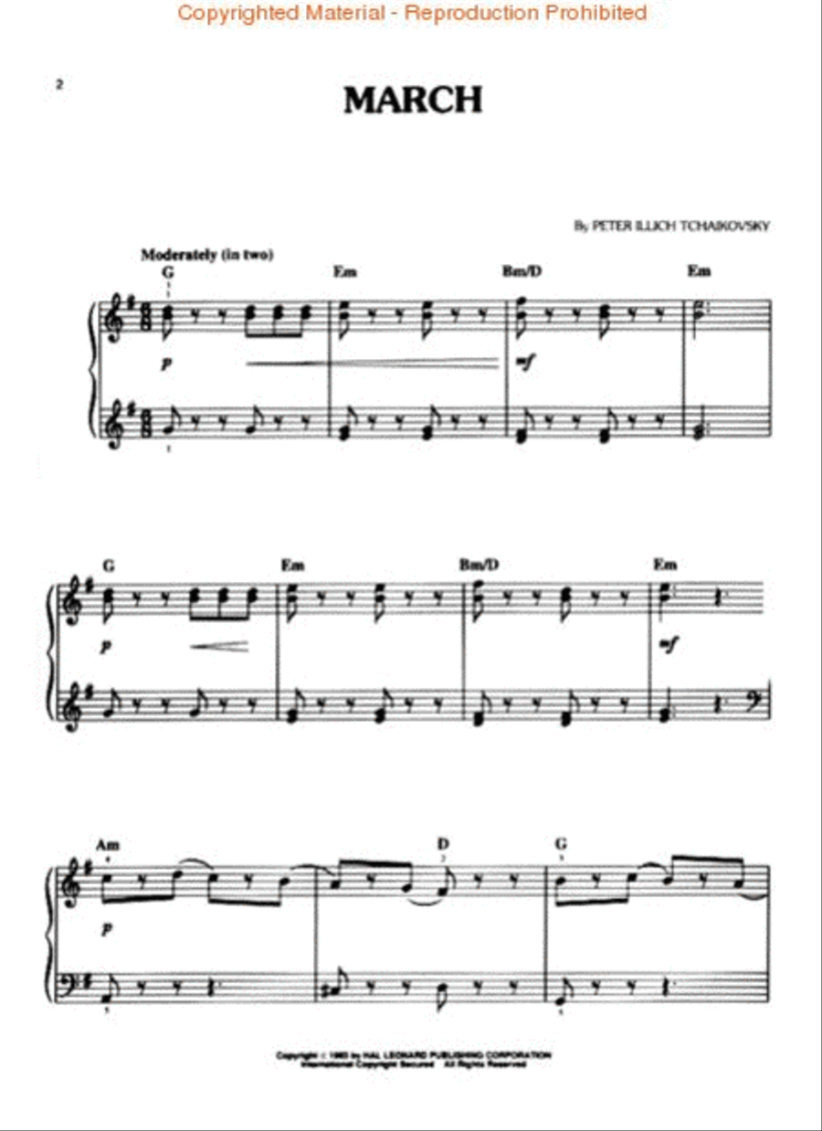 The Nutcracker Suite Easy Piano scores gallery preview page 2