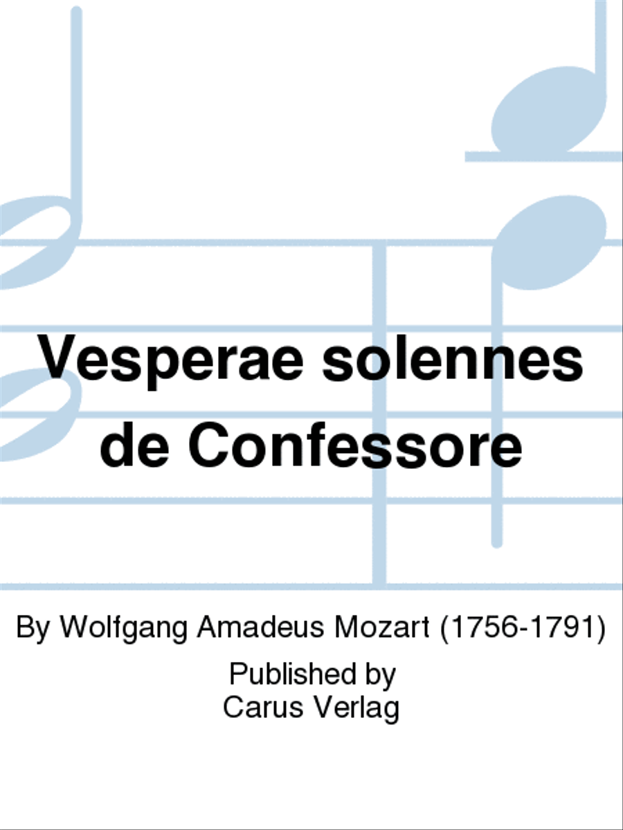 Vesperae solennes de Confessore, KV 339 Double Bass scores gallery preview page 1