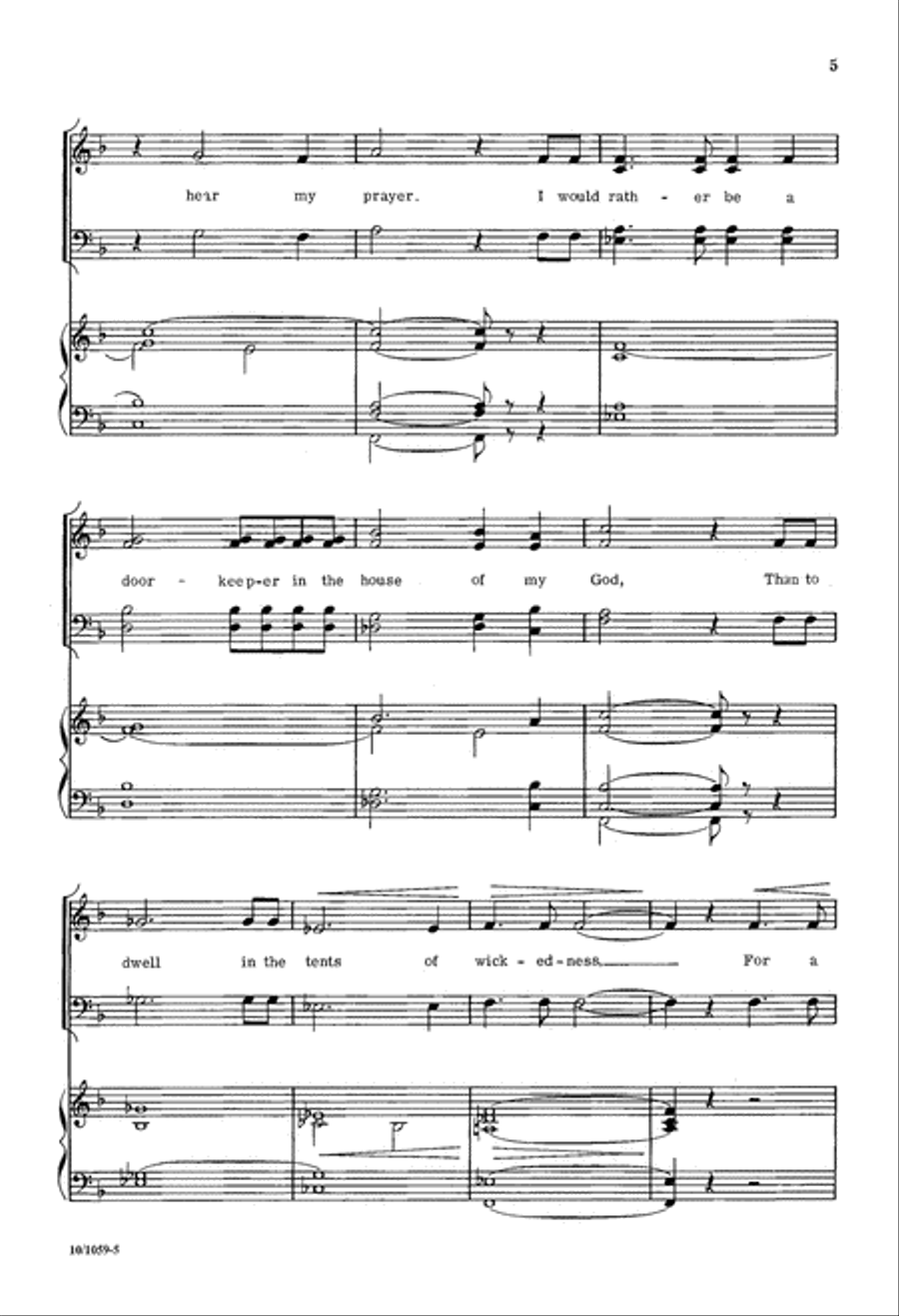 How Lovely are thy Dwellings 4-Part scores gallery preview page 5
