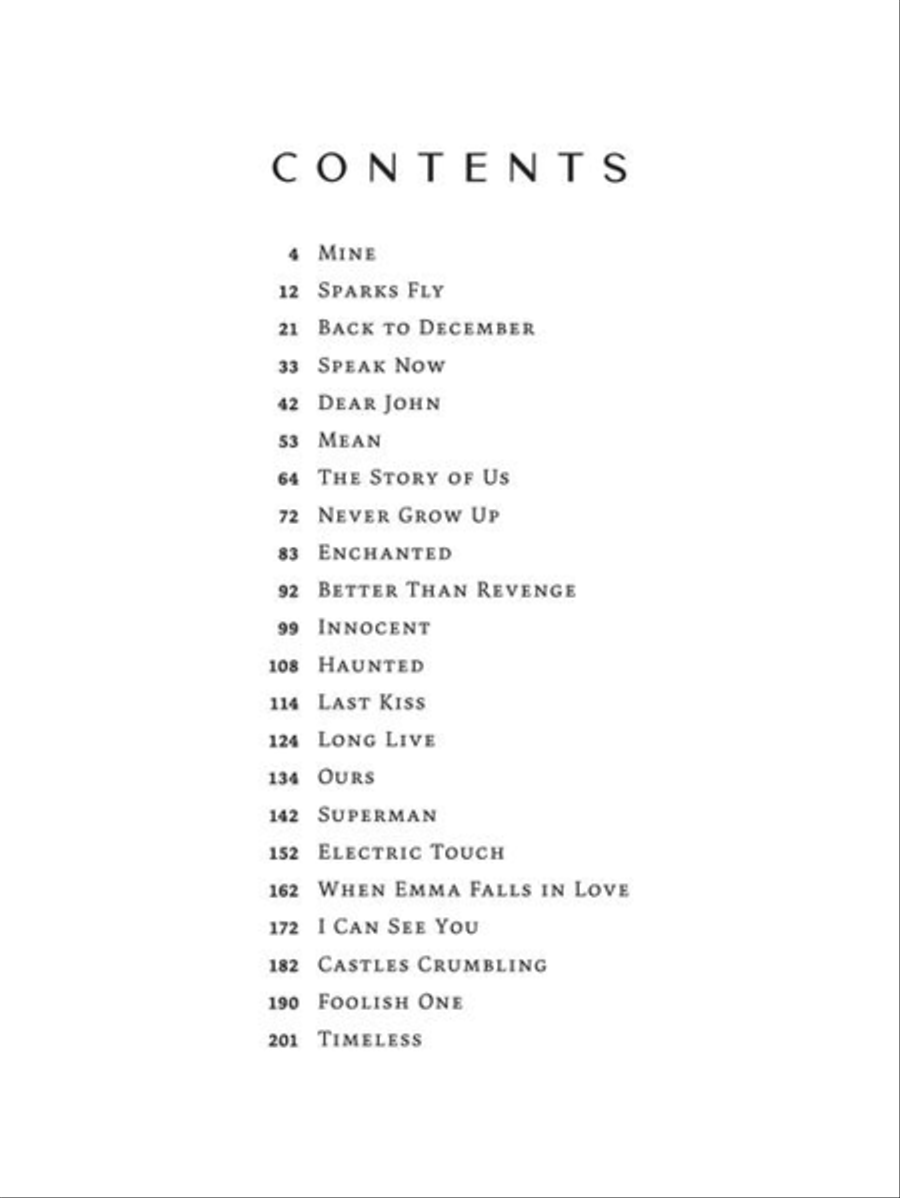 Taylor Swift – Speak Now (Taylor's Version) Piano, Vocal, Guitar scores gallery preview page 3