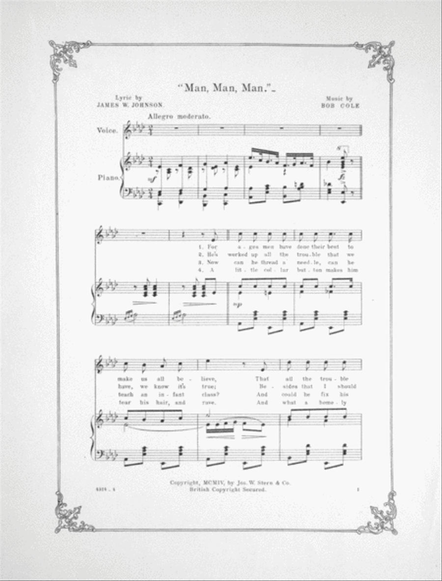 Man! Man! Man Voice scores gallery preview page 2
