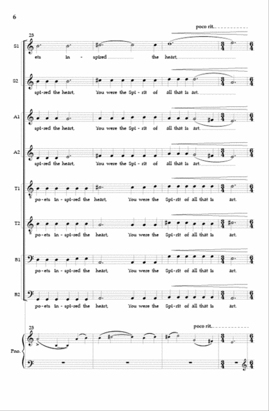 Luminous Night of the Soul (Vocal Score) SSAATTBB scores gallery preview page 5