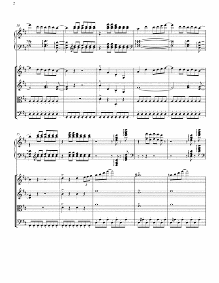 Mamma Mia - ABBA - Arranged for Solo Harp or Piano and String Quartet or String Orchestra