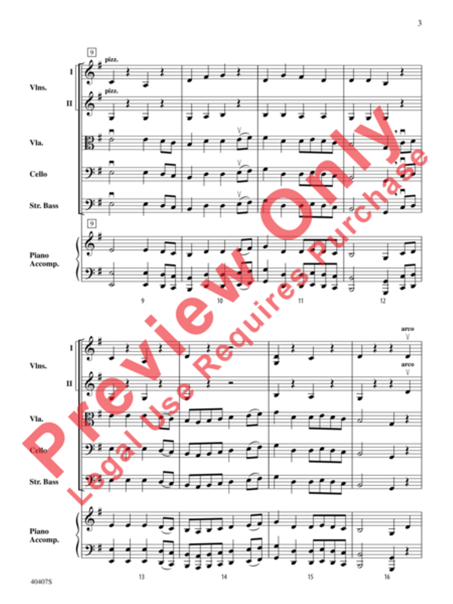 Robin Hood and Little John Robin Hood and Little John String Orchestra scores gallery preview page 4