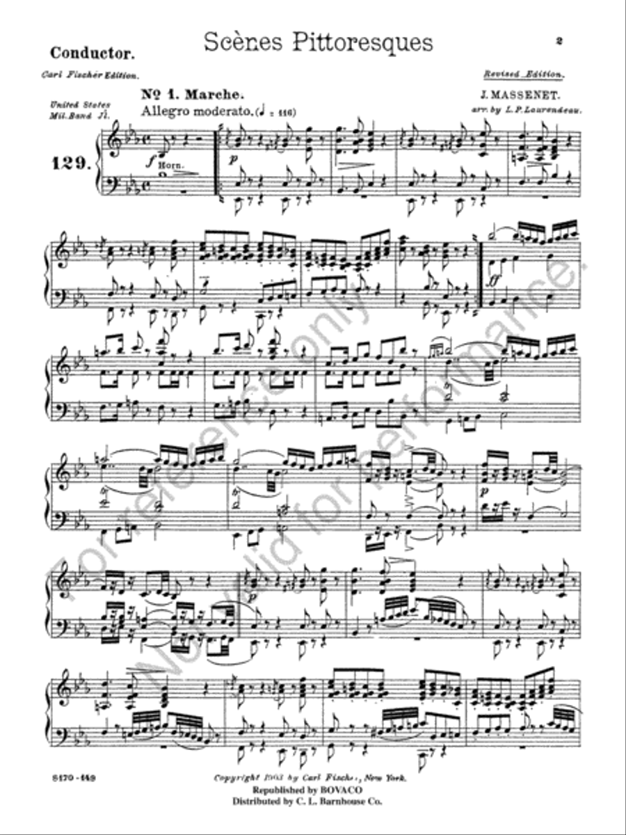 Scenes Pittoresques Concert Band scores gallery preview page 4