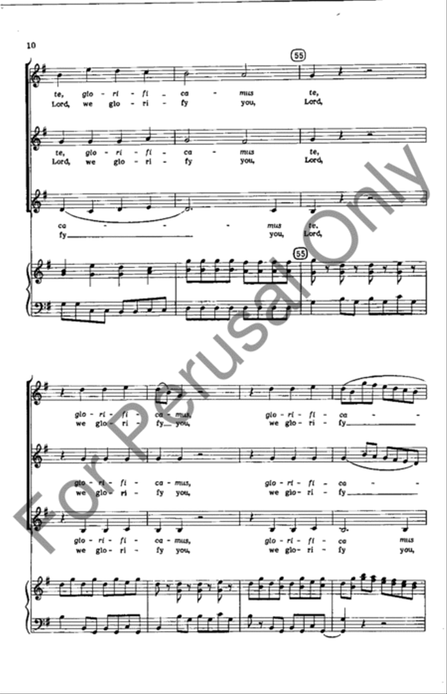 Gloria SSA scores gallery preview page 10