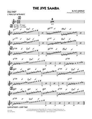 The Jive Samba - C Solo Sheet