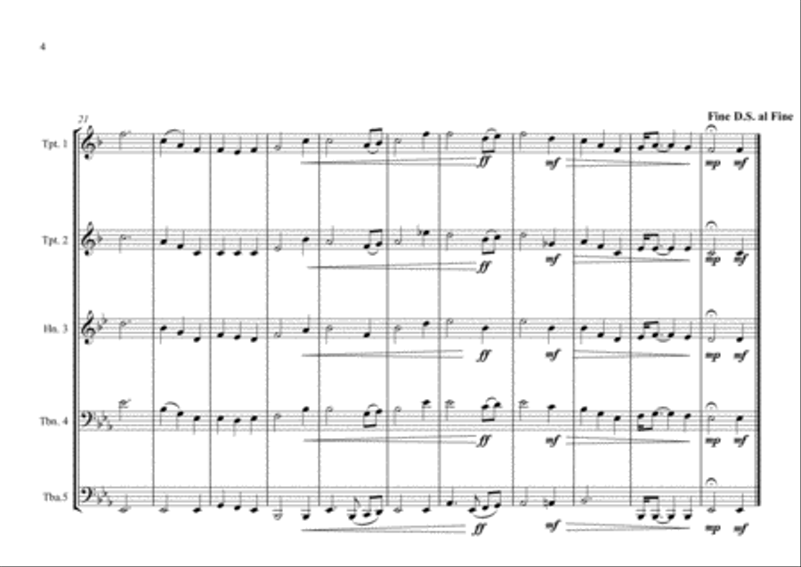 Breton Regional Anthem for Brass Quintet image number null