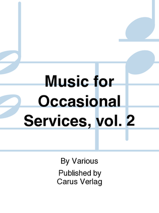 Music for Occasional Services, vol. 2