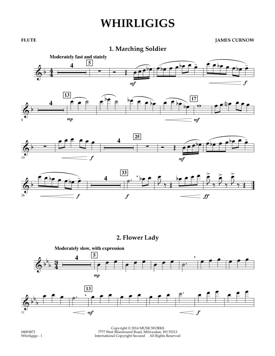 Whirligigs - Flute Concert Band scores gallery preview page 1