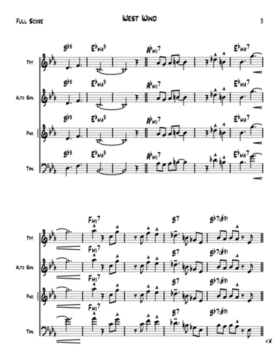 West Wind – Lead Sheet image number null