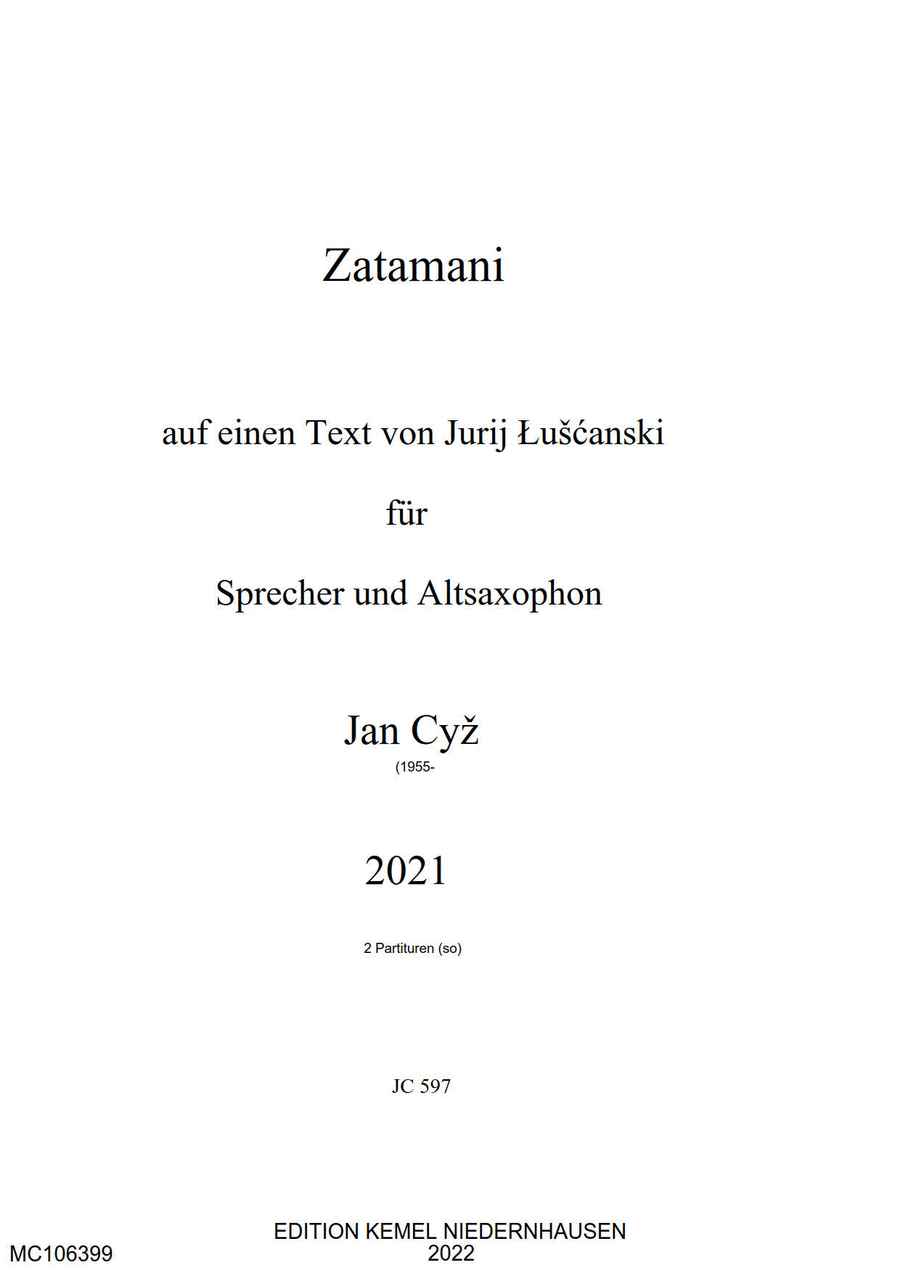 Zatamani Voice scores gallery preview page 1
