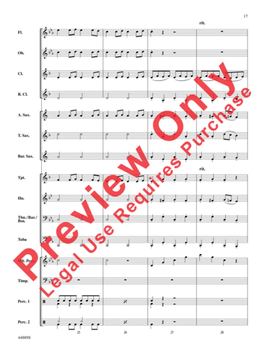 Three Miniature Nutcrackers Concert Band scores gallery preview page 17