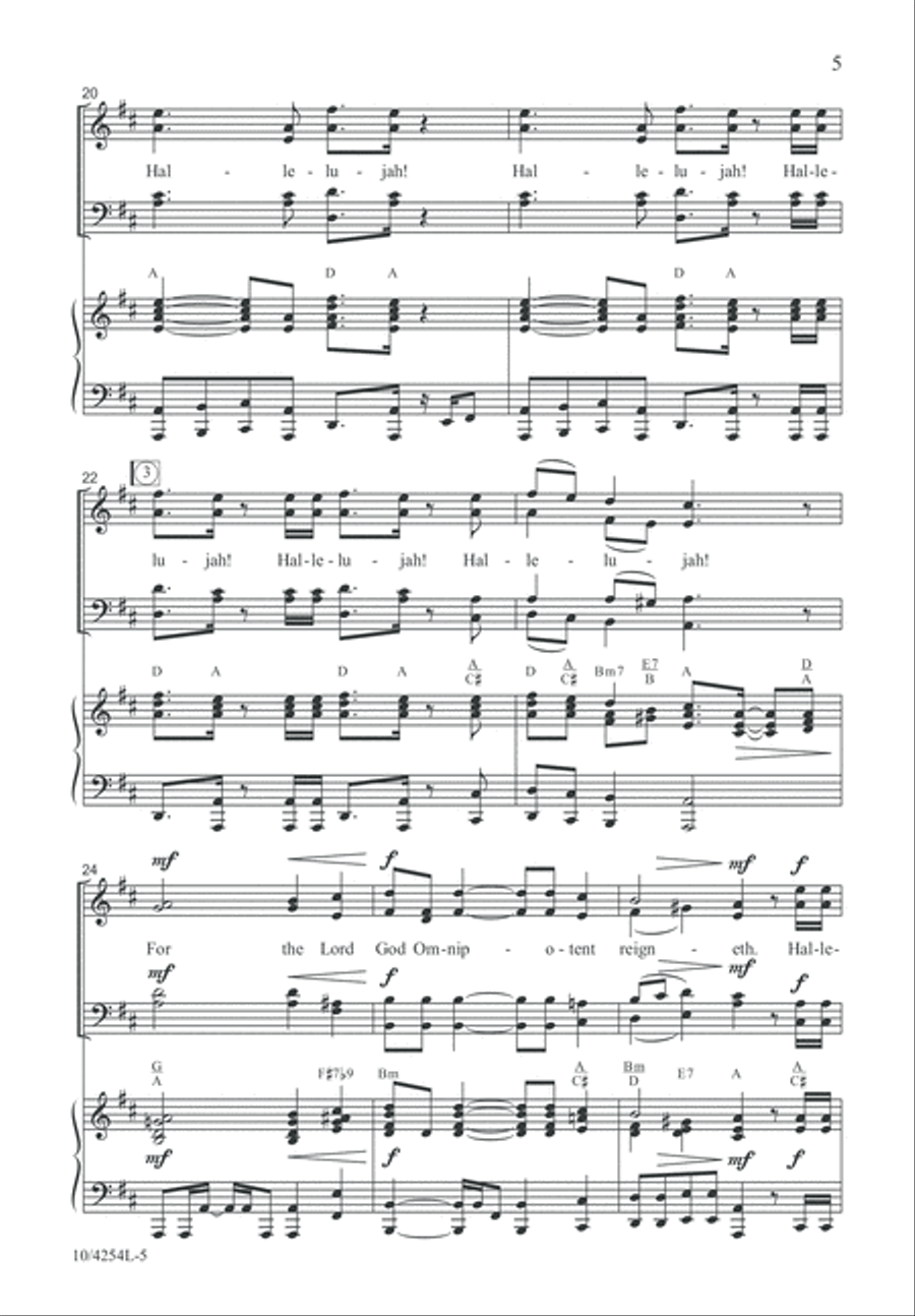 Joy Hallelujah! 4-Part scores gallery preview page 6