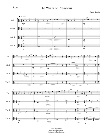 Music for Multiple Violas or Viola Quartet: Book 3