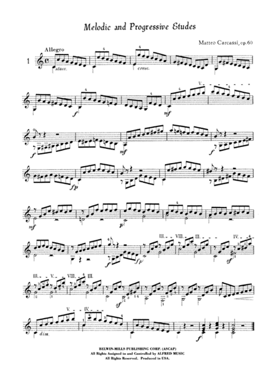 Melodic and Progressive Etudes, Op. 60