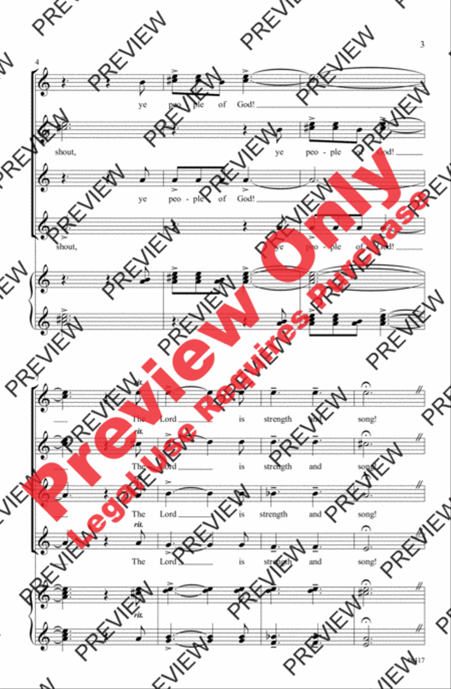 Cry Out and Shout Women's Choir scores gallery preview page 3