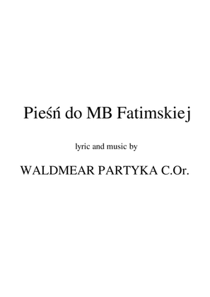 Book cover for Pieśń do MB Fatimskiej