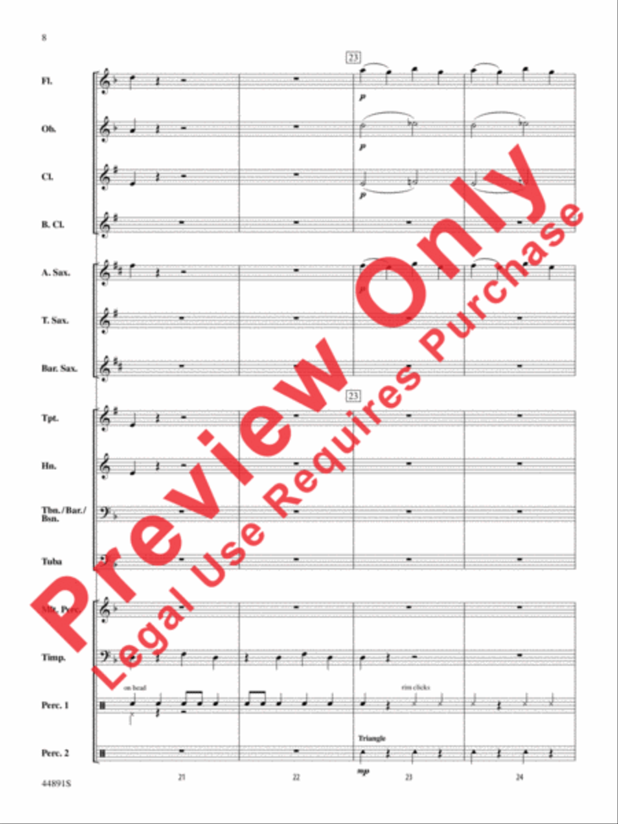 The Jaws of Fenris Concert Band scores gallery preview page 8