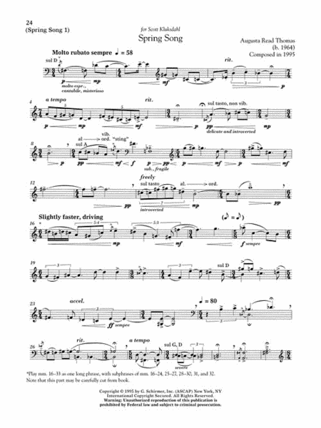 The G. Schirmer Cello Anthology