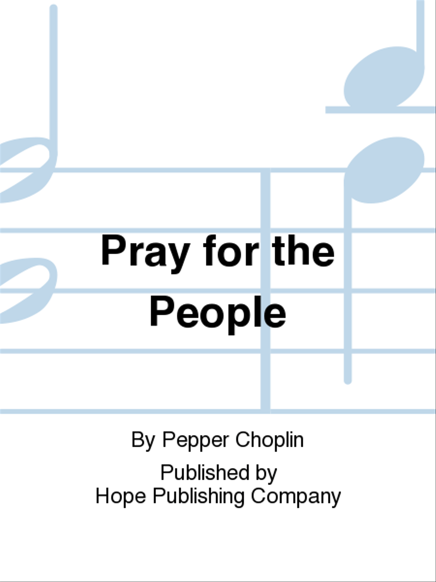 Pray for the People Choir scores gallery preview page 1