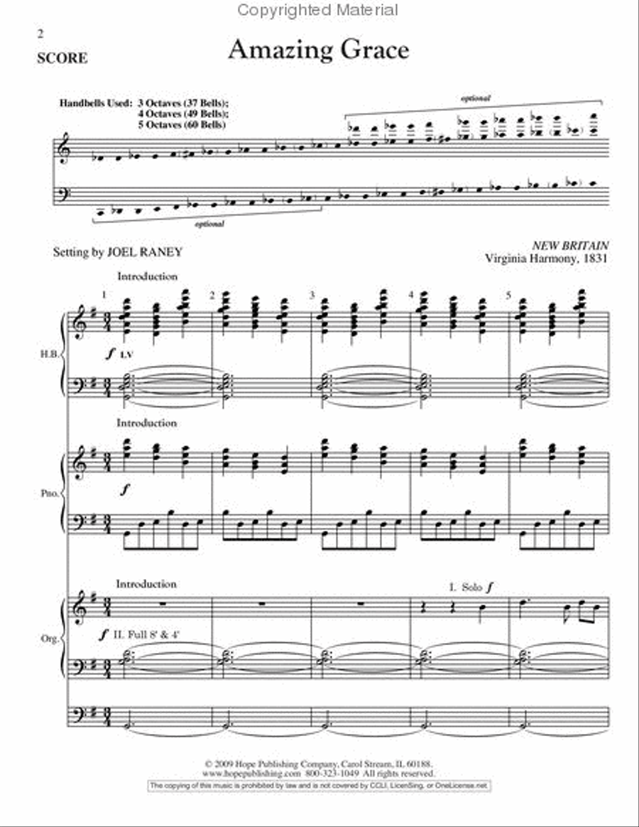 Hymn Dazzlers: Set 2 Handbell Choir scores gallery preview page 2