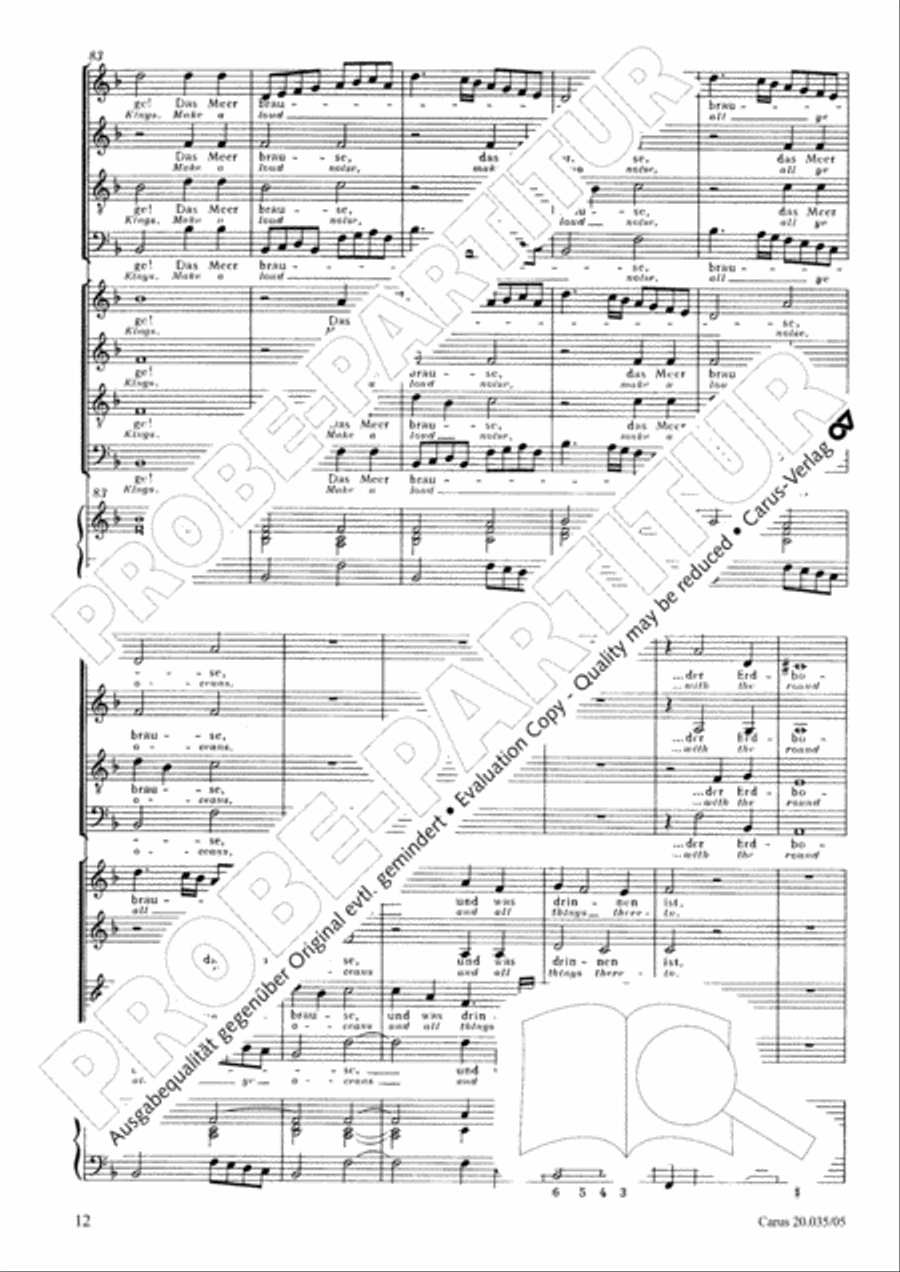 Sing to the Lord a new song (Singet dem Herrn ein neues Lied) 4-Part scores gallery preview page 13