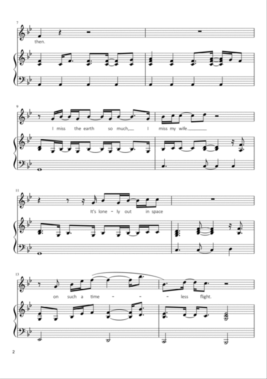Rocket Man (I Think It's Gonna Be A Long Long Time) Voice scores gallery preview page 2