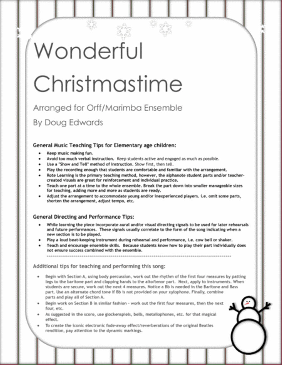 Wonderful Christmastime Large Ensemble scores gallery preview page 2