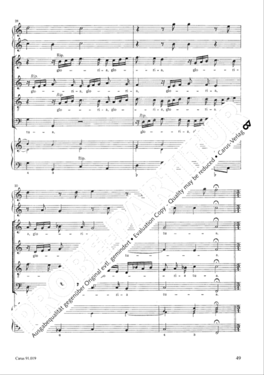 Non sine quare 4-Part scores gallery preview page 52