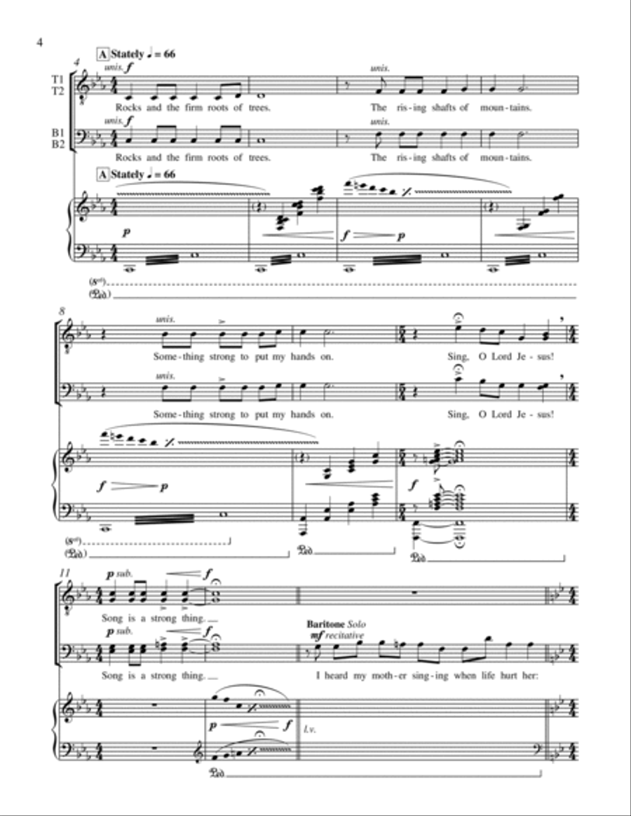 Spirituals from Harlem Songs TTBB scores gallery preview page 4