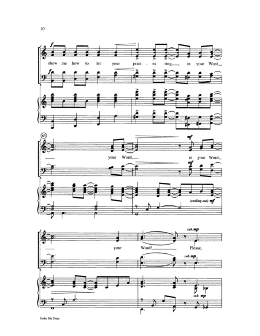 Order My Steps 4-Part scores gallery preview page 10