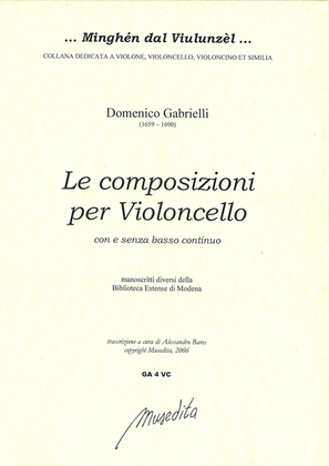 Book cover for Le composizioni per il violoncello (Ms, I-MOe)