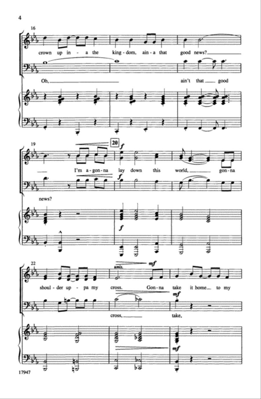 Ain't Got Time to Die (Ain-a That Good News?) 3-Part scores gallery preview page 4