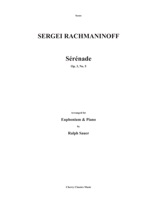 Book cover for Serenade for Euphonium and Piano