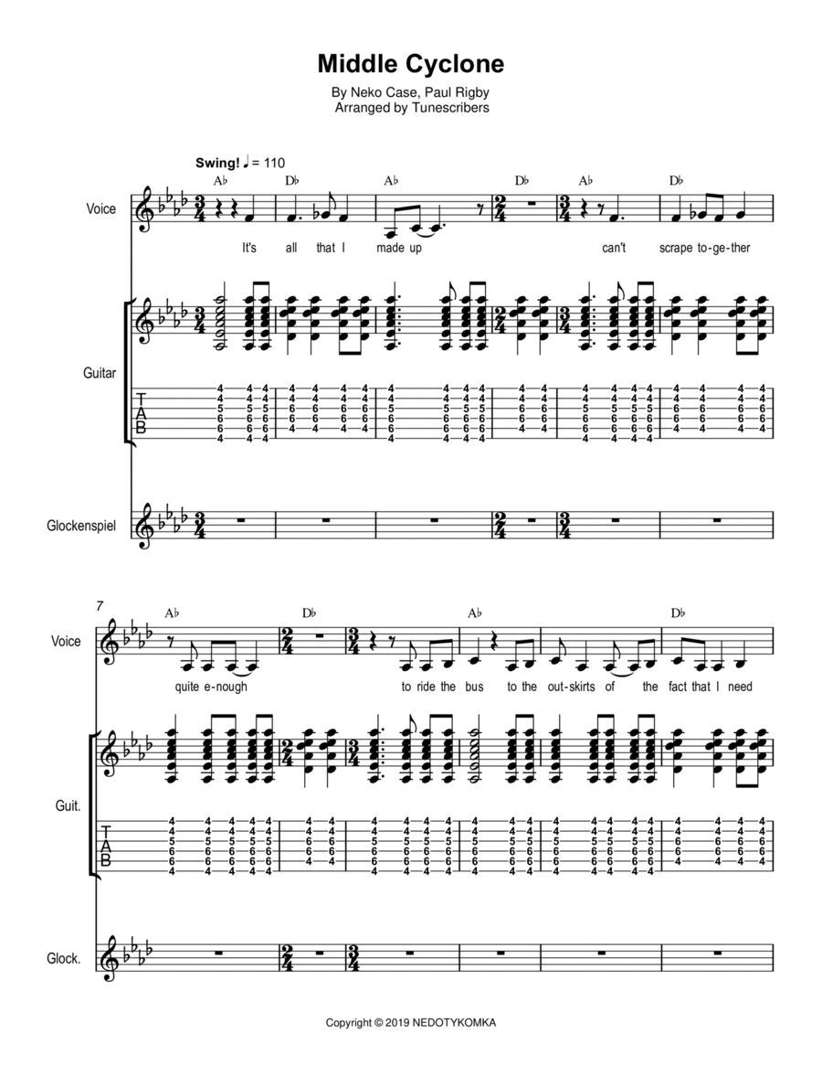 Middle Cyclone Small Ensemble scores gallery preview page 1