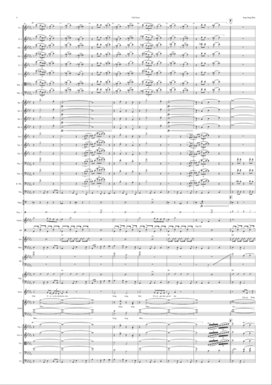 Song Sung Blue Full Orchestra scores gallery preview page 6
