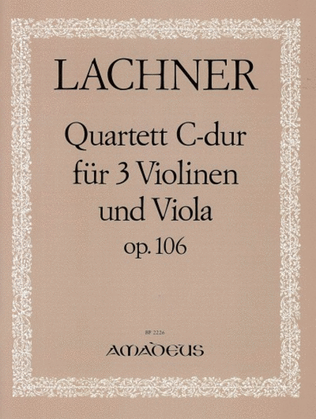 Book cover for Quartet C major op. 106