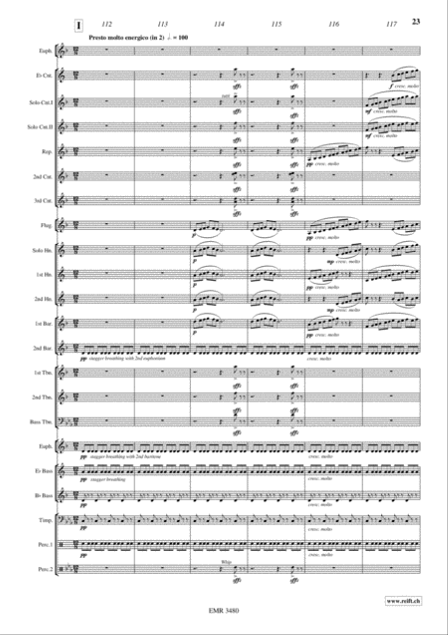 Devil's Concertino Devil's Concertino Brass Band scores gallery preview page 24