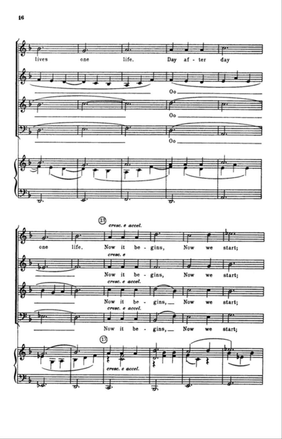 Choral Medley from West Side Story (arr. William Stickles) 4-Part scores gallery preview page 14